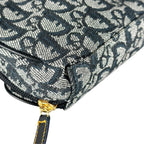 Dior Trotter Saddle Pouch Canvas Navy — view 8
