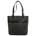 Celine Macadam Handbag Leather Black