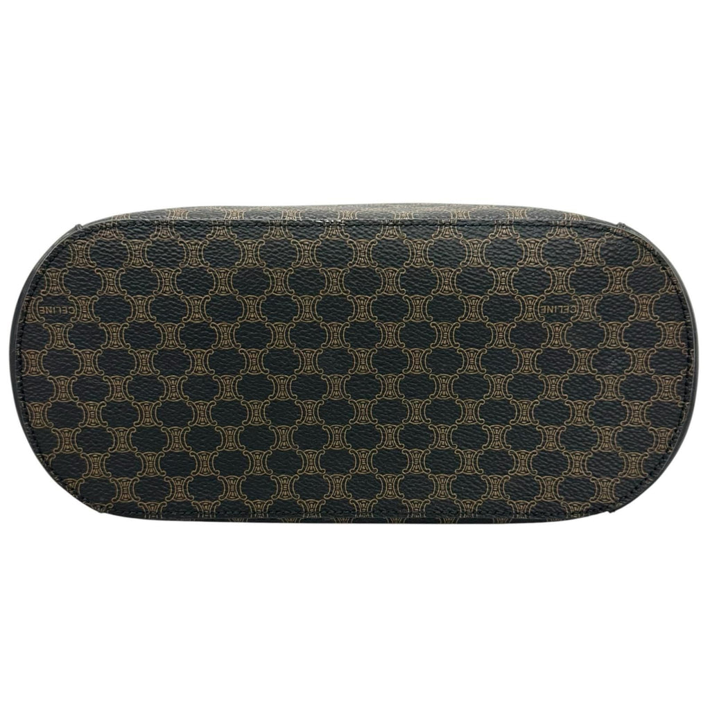 Celine Macadam Handbag Leather Black — view 4