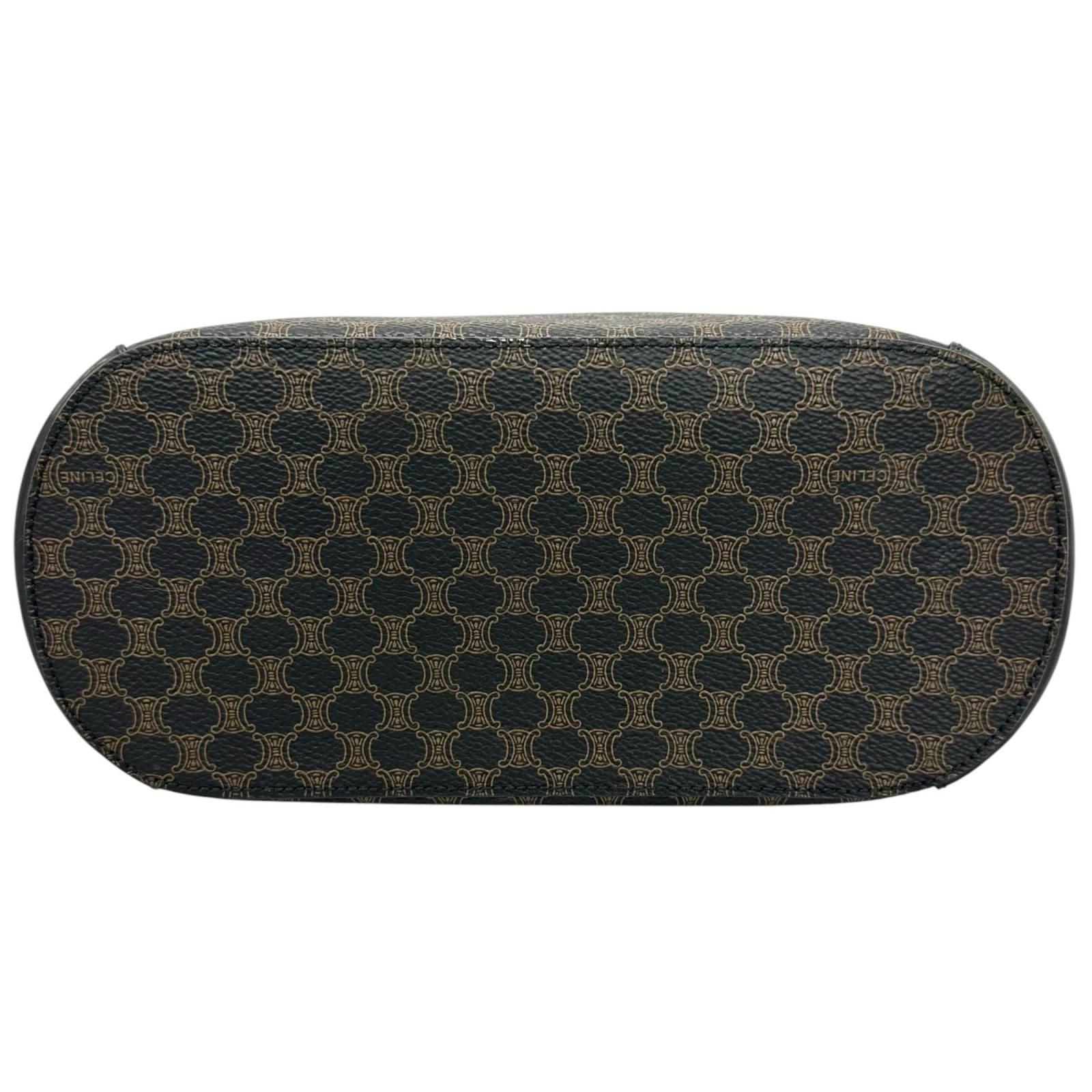 Celine Macadam Handbag Leather Black — view 4