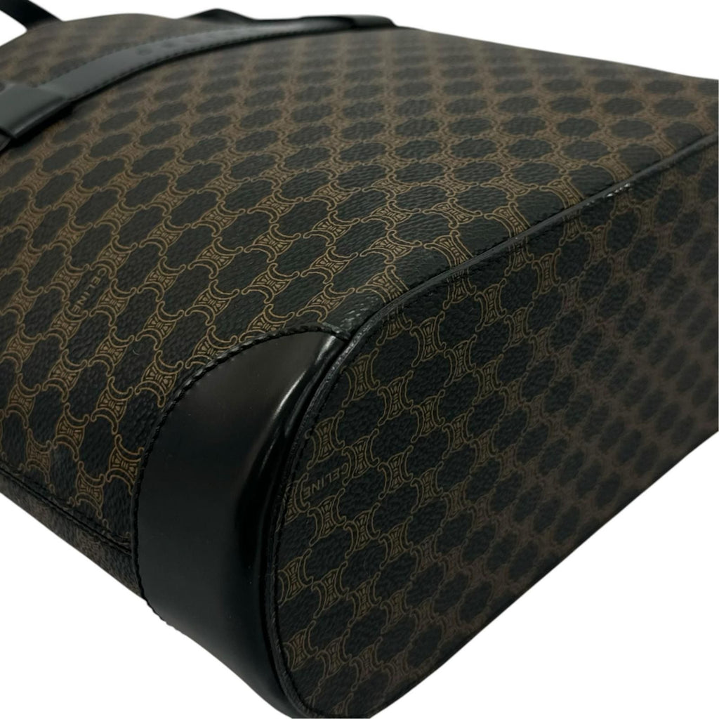 Celine Macadam Handbag Leather Black — view 7