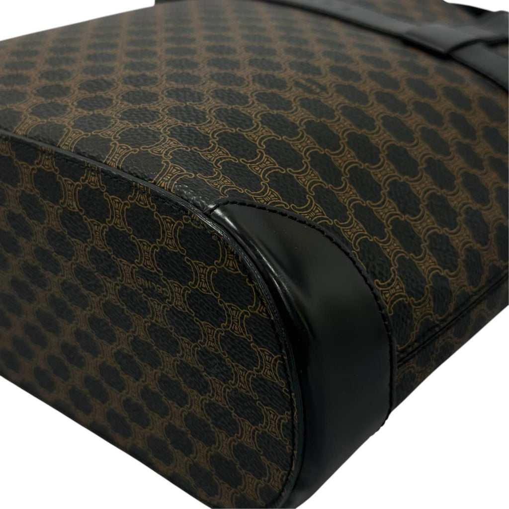 Celine Macadam Handbag Leather Black — view 8