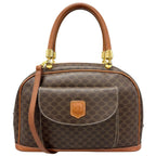 Celine Macadam Handbag Brown