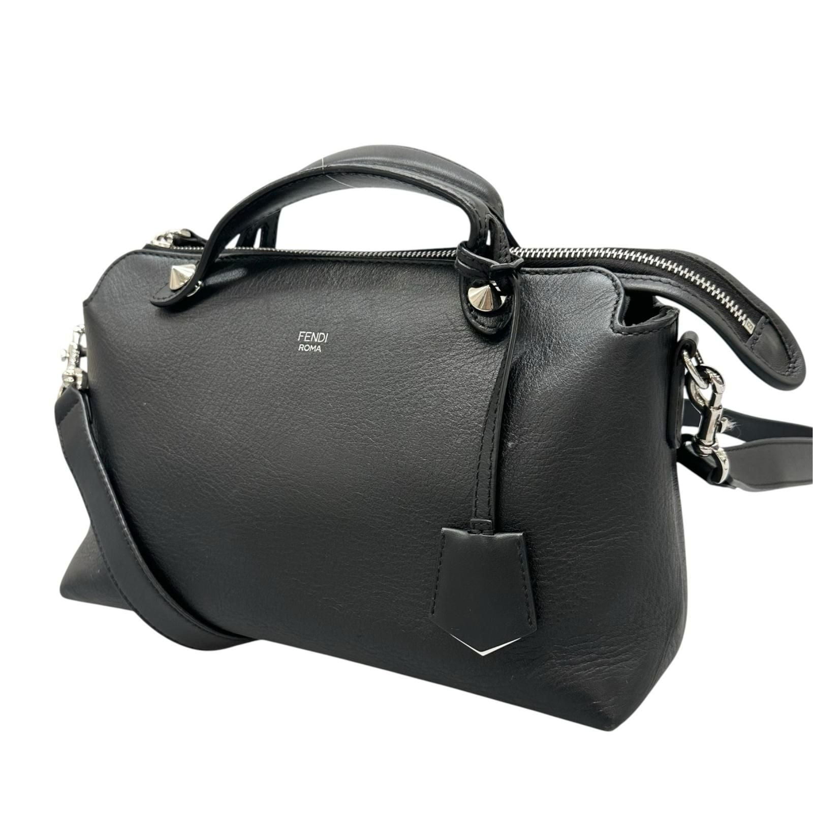 Fendi by the Way Medium Shoulder Bag Leather Black — view 2