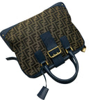 Fendi Zucca Handbag Canvas Leather Brown — view 5