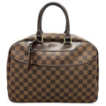 Louis Vuitton Deauville Handbag Damier Canvas Brown
