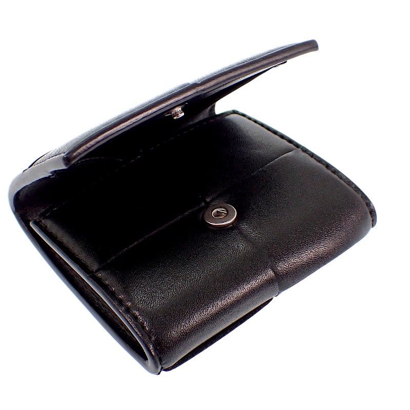 Bottega Veneta Cassette Coin Purse Calf Black — view 7