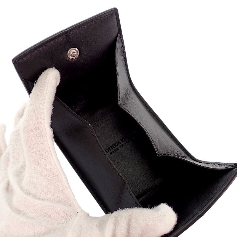 Bottega Veneta Cassette Coin Purse Calf Black — view 8