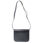 Celine Classic Box Medium Box Leather Shoulder Bag Black — view 2