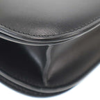Celine Classic Box Medium Box Leather Shoulder Bag Black — view 7