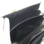 Celine Classic Box Medium Box Leather Shoulder Bag Black — view 6