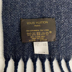 Louis Vuitton Etole AW Scarf Cashmere Wool Navy — view 6