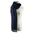 Louis Vuitton Etole AW Scarf Cashmere Wool Navy — view 2