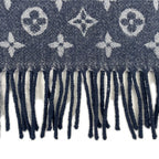 Louis Vuitton Etole AW Scarf Cashmere Wool Navy — view 4