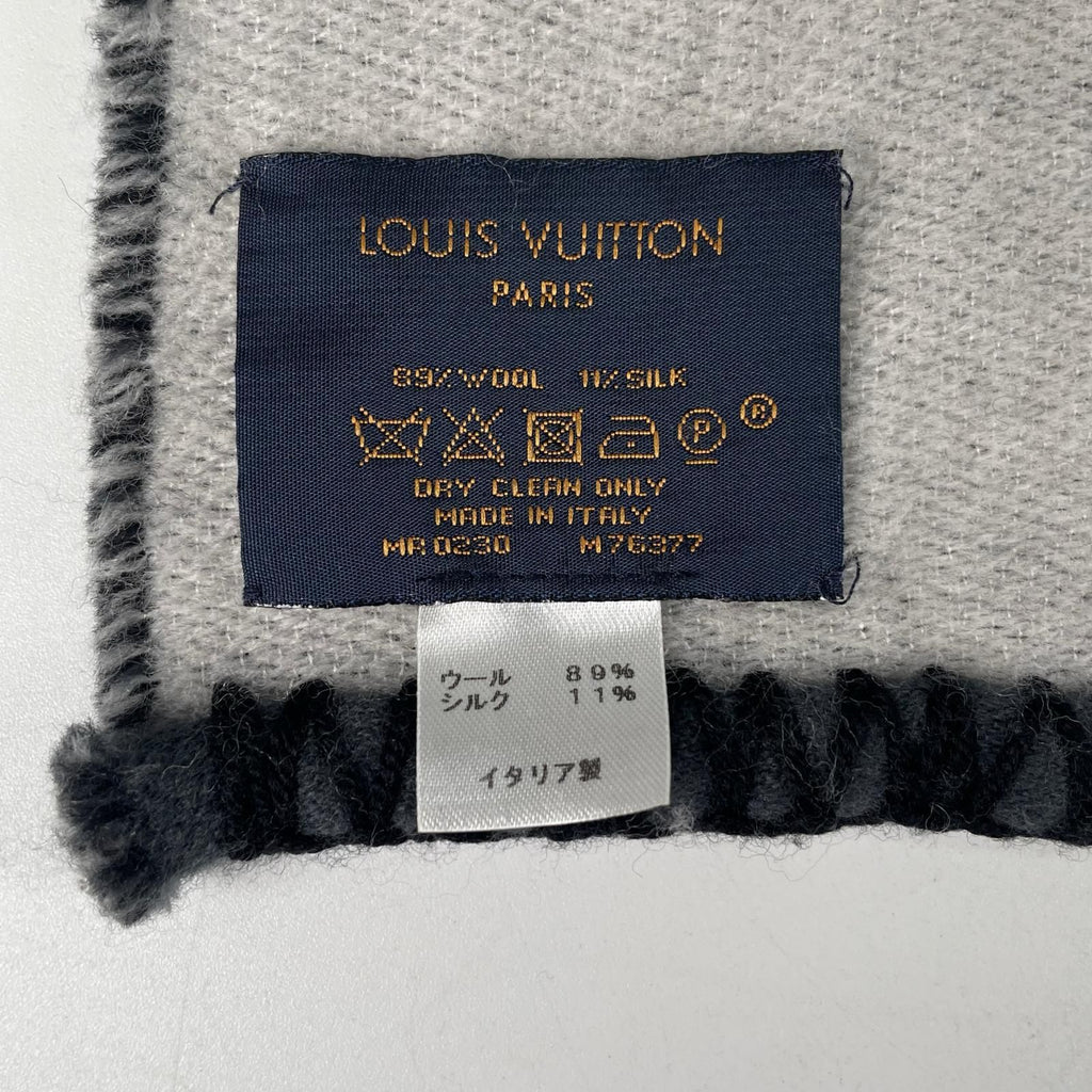 Louis Vuitton Echarpe All You Need AW Scarf Wool Silk Gray — view 7