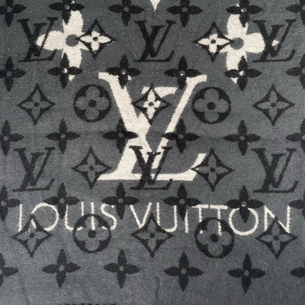 Louis Vuitton Echarpe All You Need AW Scarf Wool Silk Gray — view 4