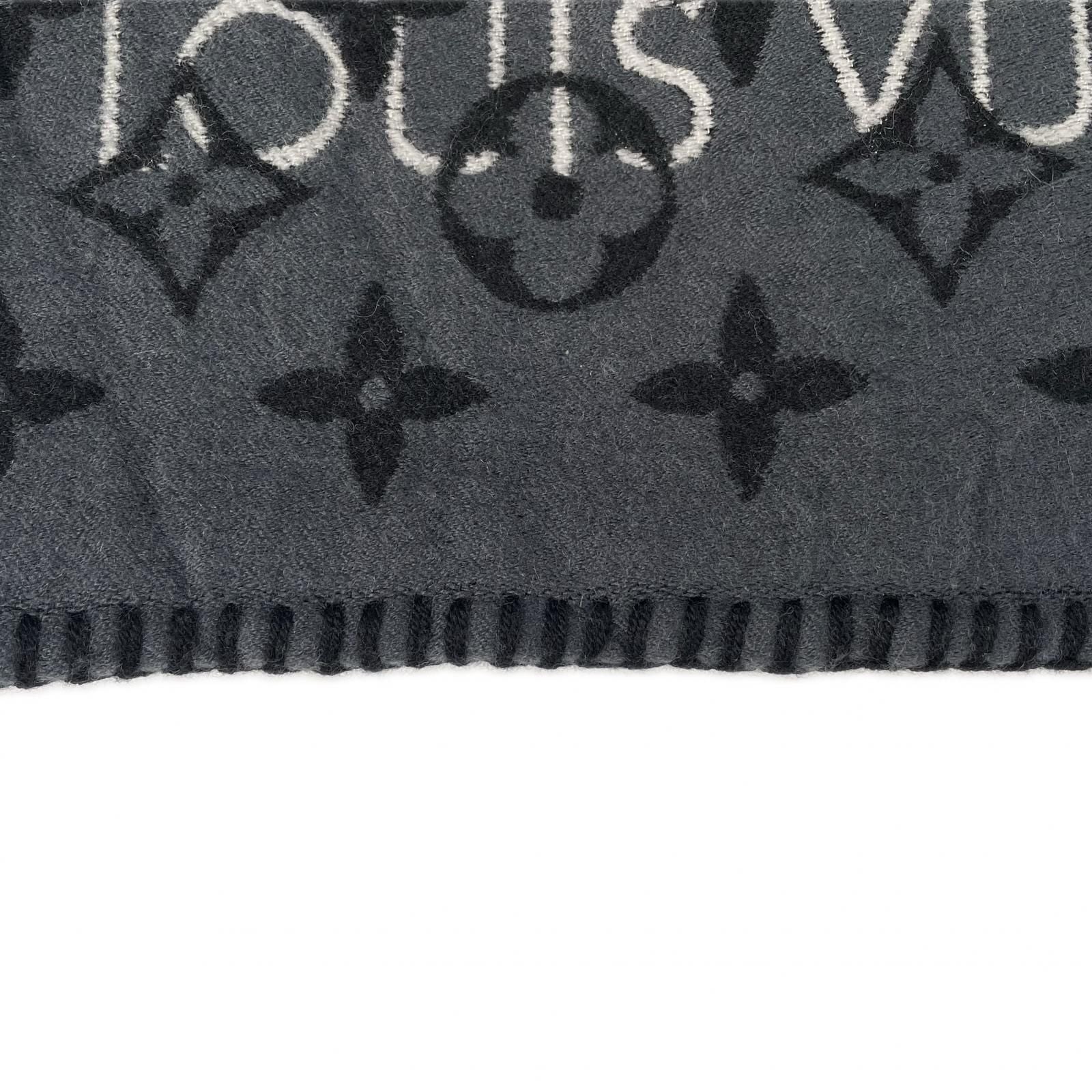 Louis Vuitton Echarpe All You Need AW Scarf Wool Silk Gray — view 5