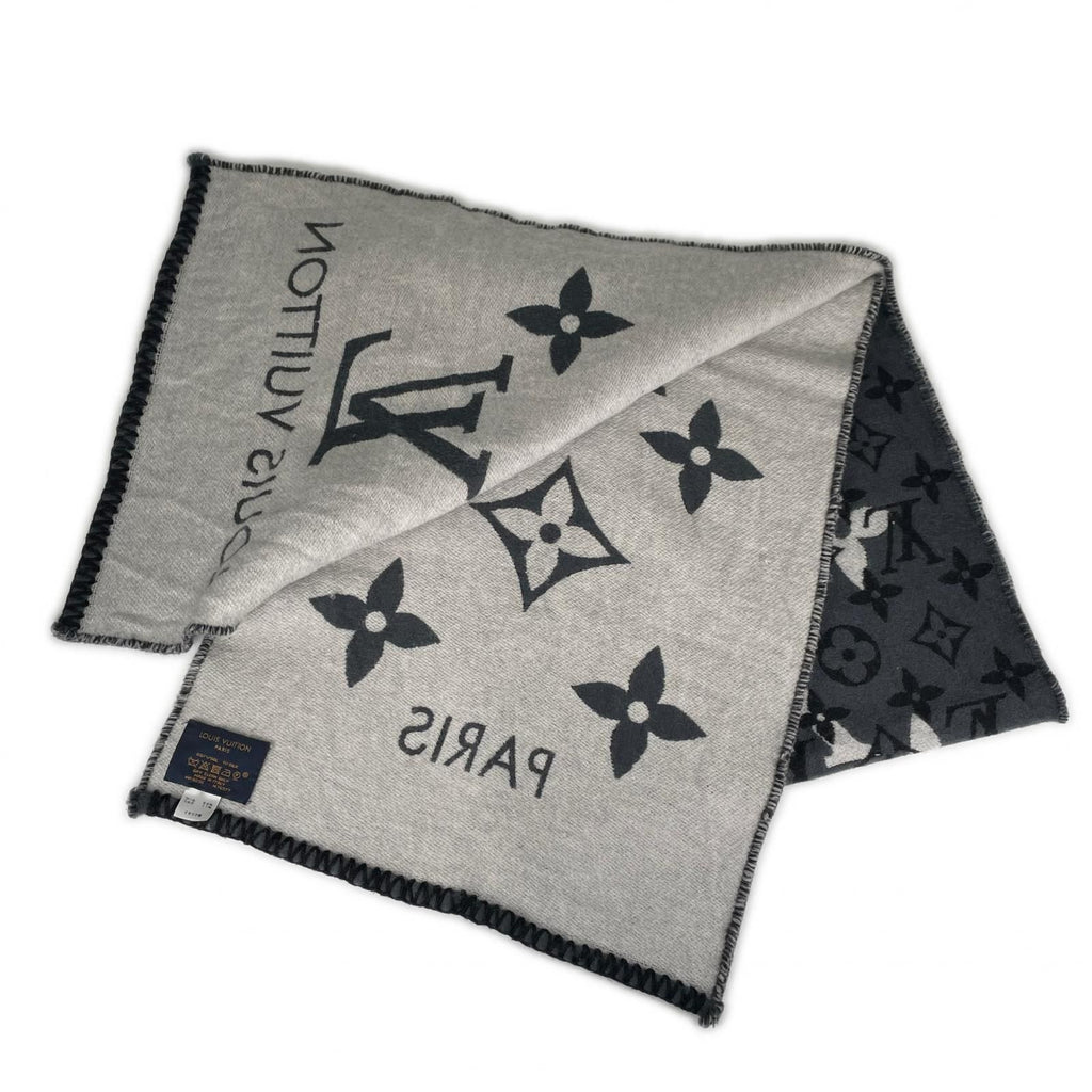 Louis Vuitton Echarpe All You Need AW Scarf Wool Silk Gray — view 6