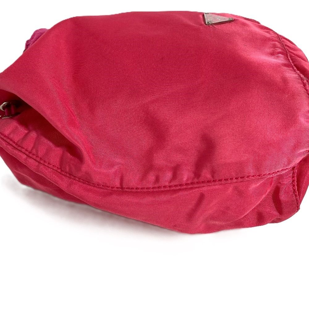 Prada Pouch Triangle Logo Nylon Pink — view 6