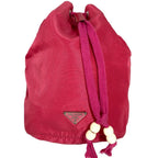 Prada Pouch Triangle Logo Nylon Pink — view 2