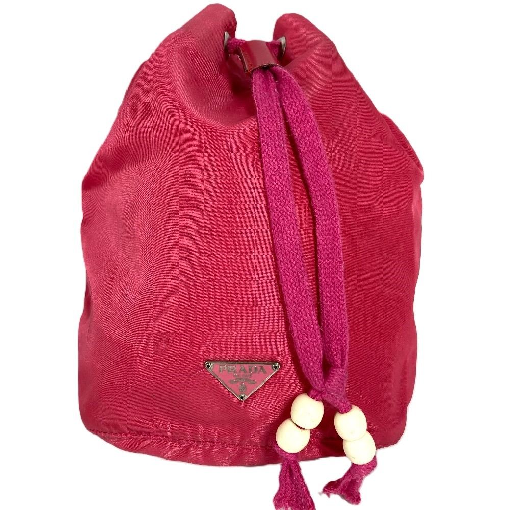 Prada Pouch Triangle Logo Nylon Pink — view 2