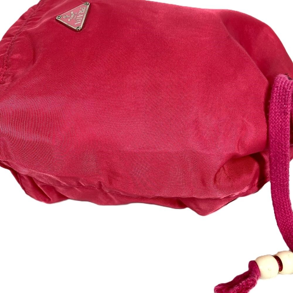 Prada Pouch Triangle Logo Nylon Pink — view 3
