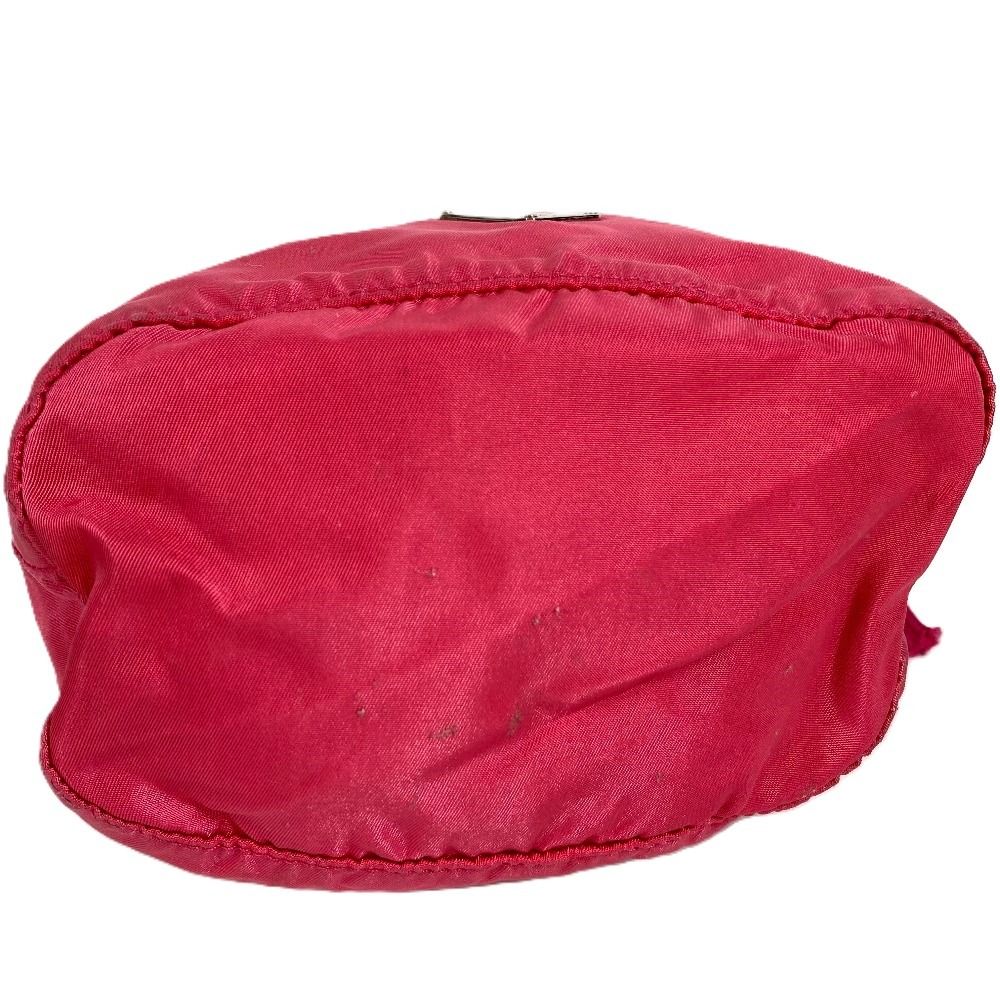 Prada Pouch Triangle Logo Nylon Pink — view 5