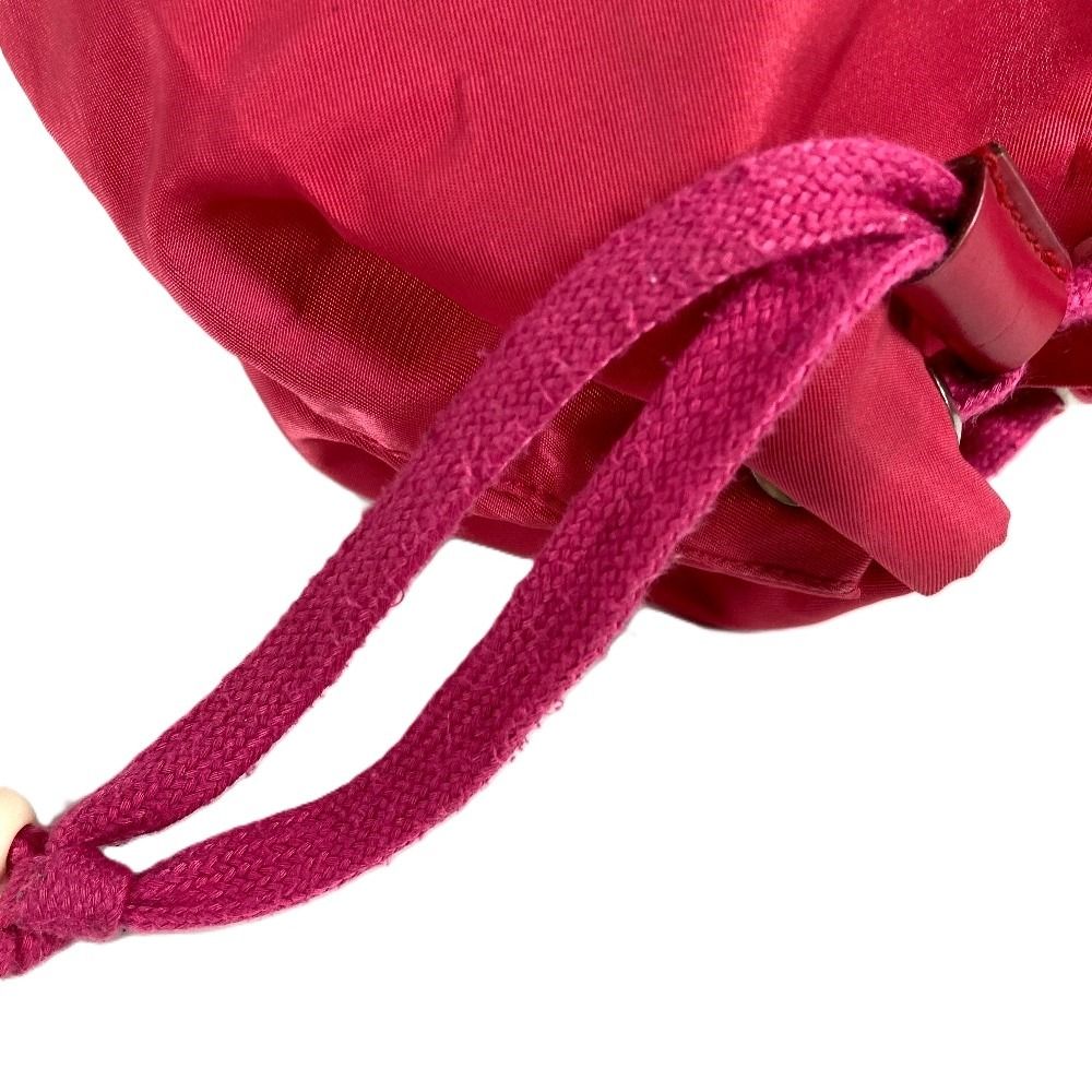Prada Pouch Triangle Logo Nylon Pink — view 8