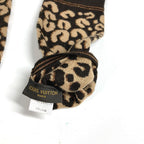 Louis Vuitton Gloves Gonmail Leopard Print Cashmere Brown — view 6