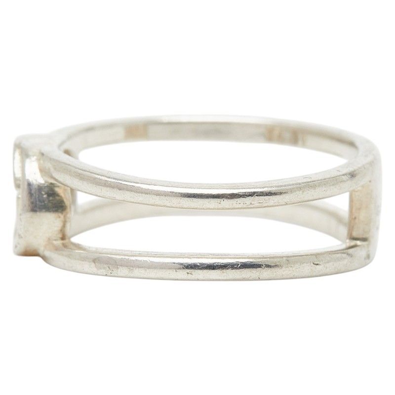 Gucci Interlocking Wide Open Band Ring Silver — view 4