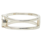Gucci Interlocking Wide Open Band Ring Silver — view 4