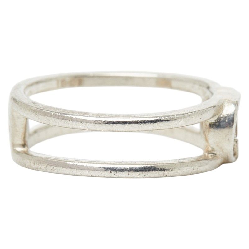 Gucci Interlocking Wide Open Band Ring Silver — view 5