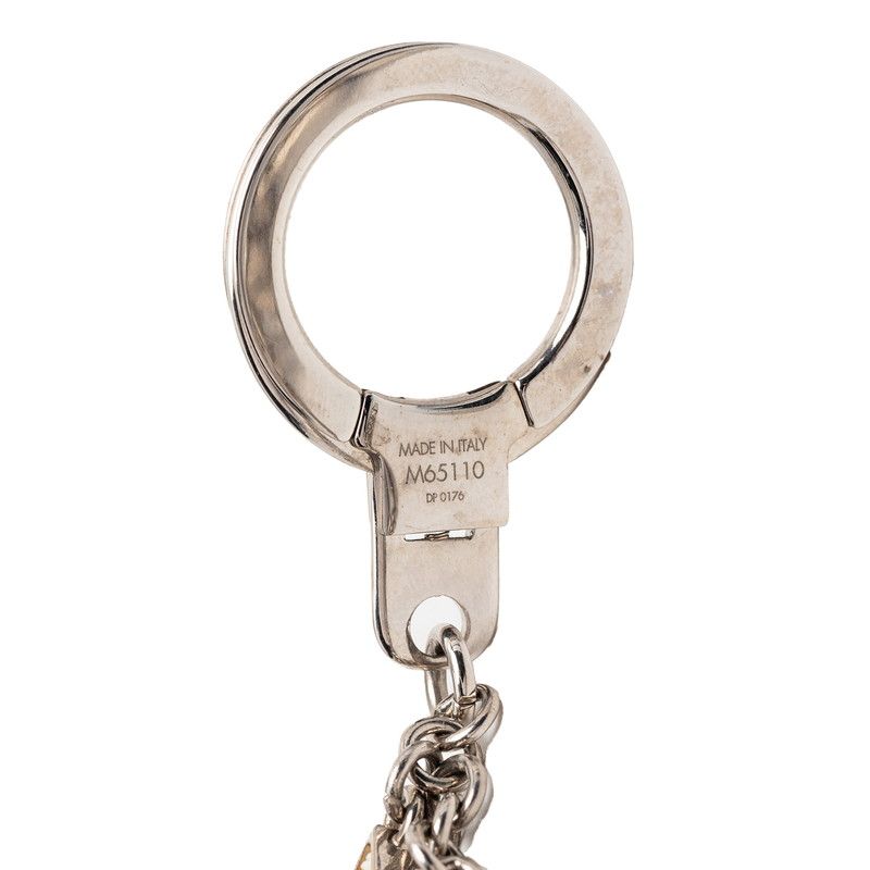 Louis Vuitton Bijoux Sac Chenne Fleur de Epi Key Holder Key Ring Charm Silver — view 3