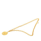 Chanel CC Logo Lion Motif Long Necklace Gold Plated — view 3