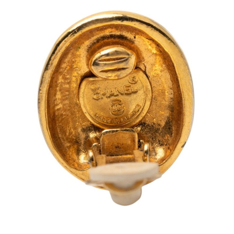 Chanel Mademoiselle Earrings Gold Plated — view 3