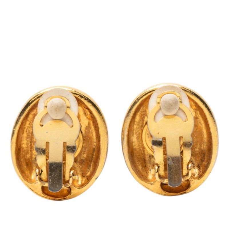 Chanel Mademoiselle Earrings Gold Plated — view 2