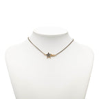 Chanel Coco Star Motif Necklace Gold Black Plated — view 5