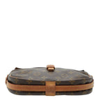 Louis Vuitton Monogram Jeune Fille MM Crossbody Shoulder Bag Brown Leather — view 3
