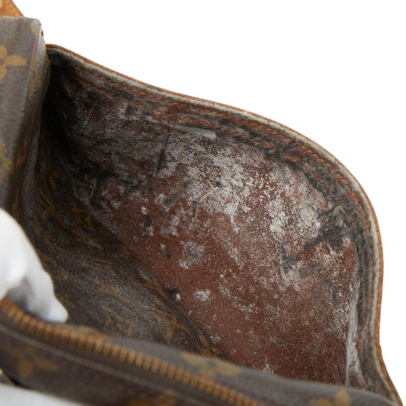Louis Vuitton Monogram Jeune Fille MM Crossbody Shoulder Bag Brown Leather — view 8