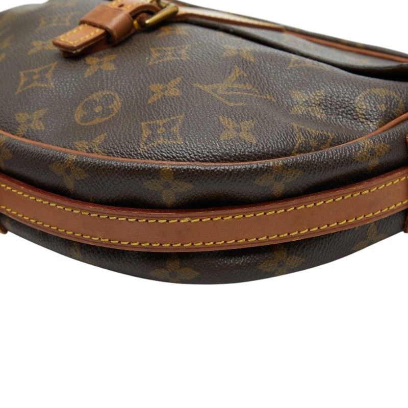 Louis Vuitton Monogram Jeune Fille MM Crossbody Shoulder Bag Brown Leather — view 5