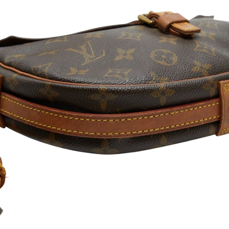 Louis Vuitton Monogram Jeune Fille MM Crossbody Shoulder Bag Brown Leather — view 4