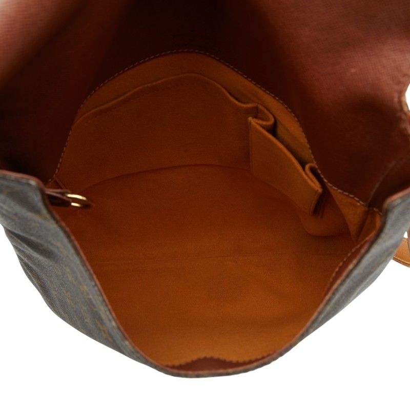 Louis Vuitton Monogram Musette Crossbody Shoulder Bag Brown Leather — view 6