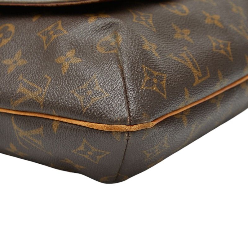 Louis Vuitton Monogram Musette Crossbody Shoulder Bag Brown Leather — view 5
