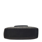 Chanel Quilted CC Logo Chain Handbag Black Lambskin — view 3