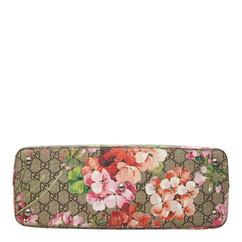 Gucci GG Blooms Handbag Beige Pink Leather — view 3