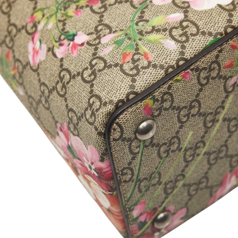 Gucci GG Blooms Handbag Beige Pink Leather — view 5