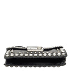 Prada Studded 2-Way Shoulder Bag Black Saffiano Leather Visual — view 3