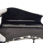 Prada Studded 2-Way Shoulder Bag Black Saffiano Leather Visual — view 6