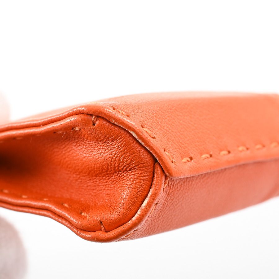 Hermes Charm Sac Orange Keychain — view 4