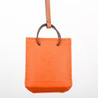 Hermes Charm Sac Orange Keychain — view 3